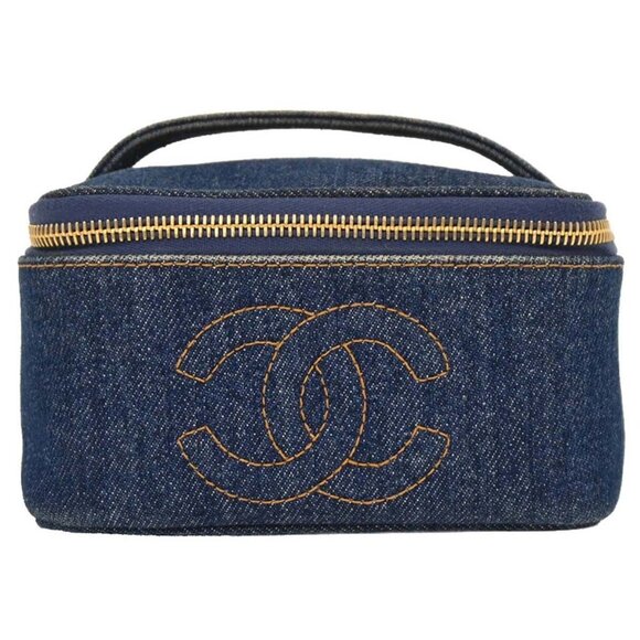 Chanel Blue Denim Vanity Handbag 195951 - Picture 1 of 9